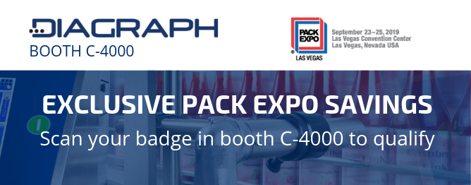Score Savings with Diagraph at PACK EXPO Las Vegas in Booth C-4000